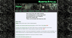 Desktop Screenshot of hauntedattic.org