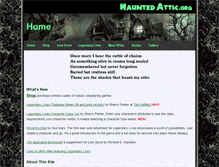 Tablet Screenshot of hauntedattic.org
